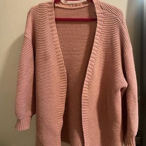Pink cardigan